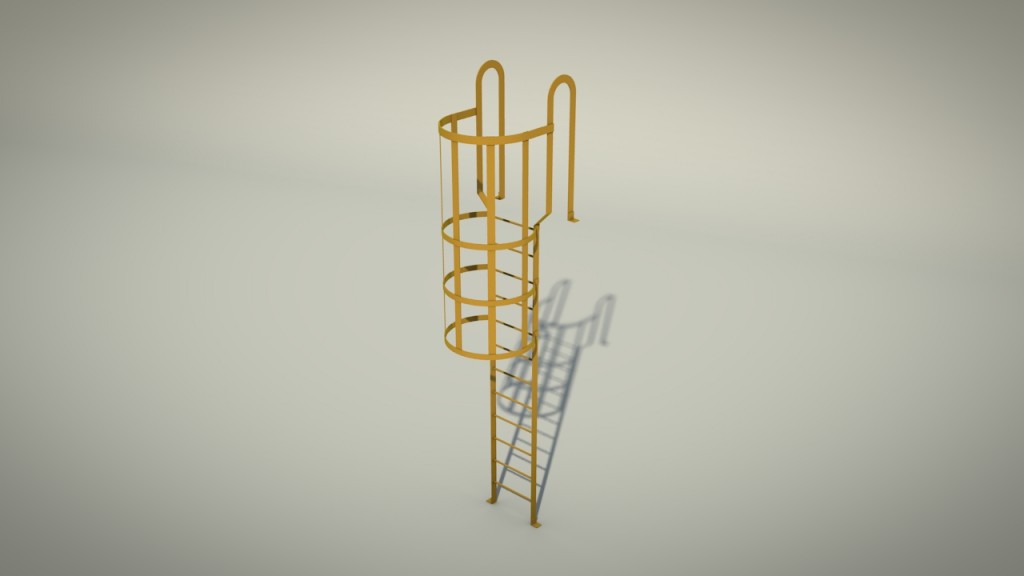 Ladder with Safety Cage preview image 1